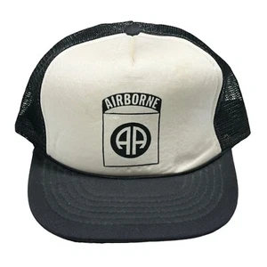 Vintage Airborne US Military Trucker Hat Mesh Back Snapback Cap New - Picture 1 of 8