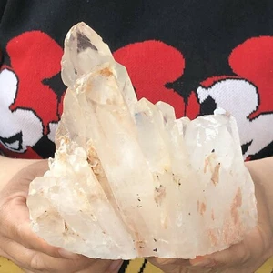 850g Natural White Clear Quartz Crystal Cluster Rough Healing Specimen N387 - Picture 1 of 12
