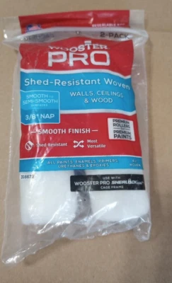 2 peças Wooster Pro 3/8 NAP MINI ROLO 26257 HR283 4-1/2" para rolo de estrutura de gaiola - Imagem 1 de 2