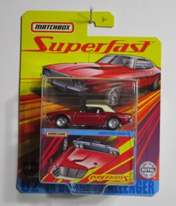 Matchbox Superfast Red '74 Dodge Challenger Mopar Real Rider Rubber Tires - Picture 1 of 1