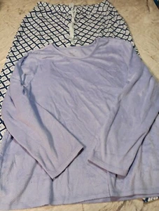 croft and Barrow Super Soft Fleece Women's 2XL Pajama PJ'S Loungeware Sleepware - Picture 1 of 12