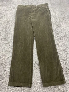 Daniel Cremieux Pants Men 36x32 Sage Green Corduroy Baggy Straight Leg Chino Vtg - Picture 1 of 10