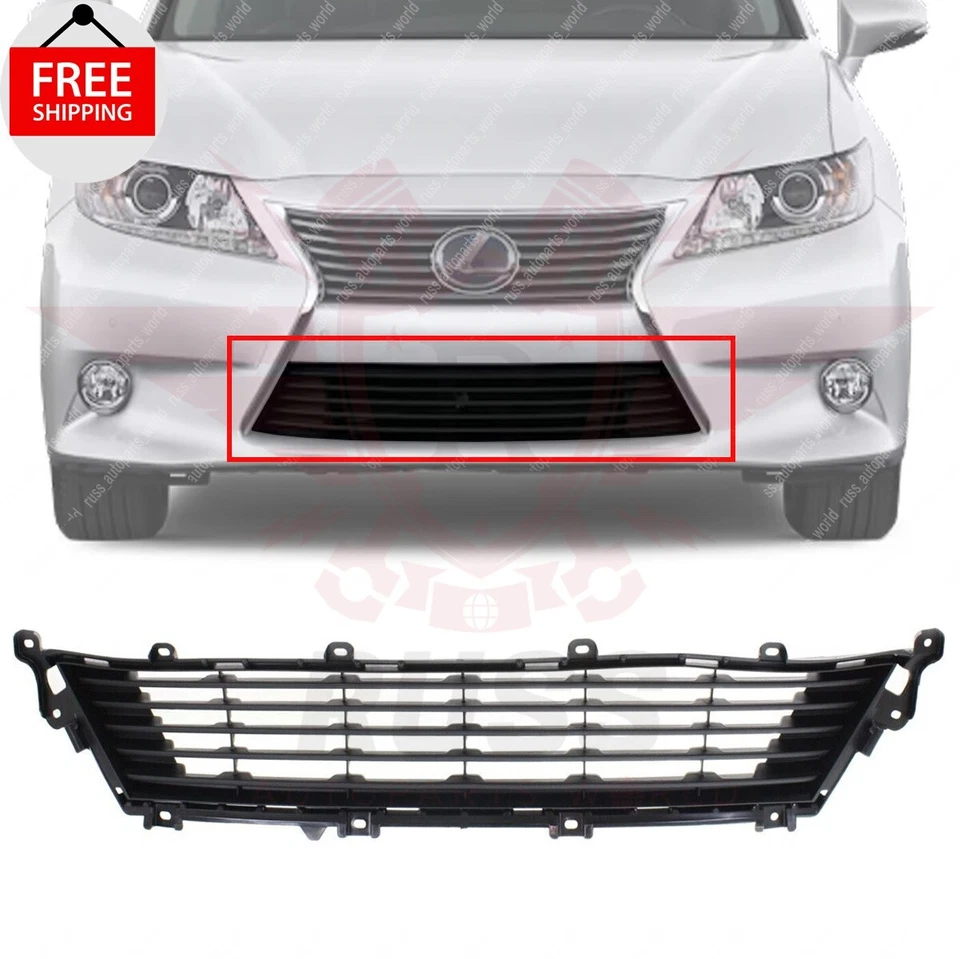 New Front Center Bumper Grille Textured Gray Fits 2013 2014 2015 Lexus ES300h - Изображение 1 из 4