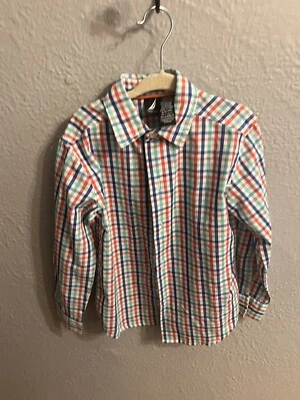 Chicos Nautica Camisa a Cuadros Manga Larga Abotonada Talla Pequeña 4 Foto 1 de 4
