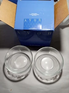 Avon Hummingbird Crystal Dessert Bowls Set of Two - Picture 1 of 3