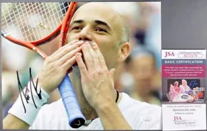 Andre Agassi signed 8x10 Foto C Autogramm Tennis Grand Slam Champion JSA COA - Bild 1 von 1