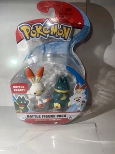 Pokemon Battle Figure Pack Munchlax + Scorbunny 2" Action Figure NUOVO - Foto 1 di 4