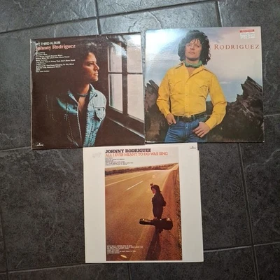 3  X  JOHNNY RODRIGUEZ  VINYL LPS 1973 -1979 VG+ - Image 1 of 4