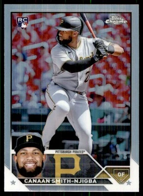 2023 Topps Chrome Refractors Canaan Smith-Njigba RC Pittsburgh Pirates #67 - Image 1 of 2