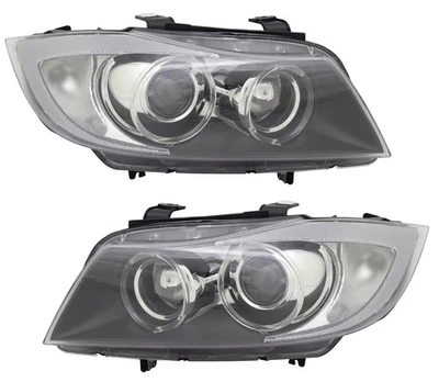 Xenon Scheinwerfer Set für 3er BMW E90 Limo E91 Touring bis 2008 D1S H7 Angel - Bild 1 von 4