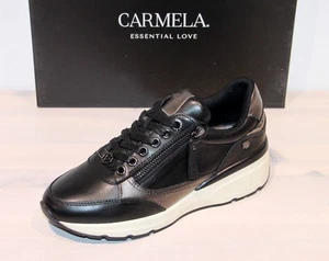 % RESTPAARE SONDERVERKAUF % CARMELA Leder Sneaker Halbschuh Zipper Neu! Gr. 38 - Bild 1 von 10