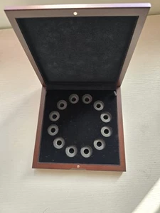 New Never Used Gold OR Silver Wooden Display Box 12 Coins 1/10oz - Picture 1 of 8