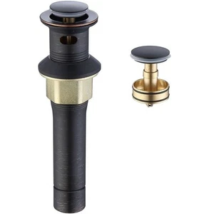 Pop-Up Drain Stainless Steel With Overflow Anti-Clogging for Vessel Sink Lavator - Picture 1 of 8