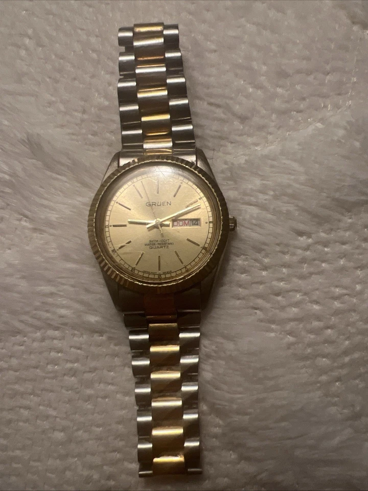 Vintage Men’s Gruen Watch - Needs Battery - Image 1 of 3