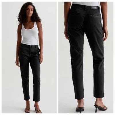 AG the caden tailored pants Womens Size 29 R twill Black Stretch cotton blend - Image 1 of 4