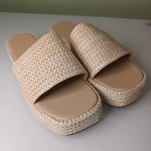 Sandali in tessuto beige collezione Tartufo taglia UK 7 - EU40 - NUOVI - Foto 1 di 7