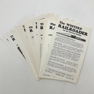 The Western Railroader Magazine 12 Issues January - December 1971 Complete Set - Imagen 1 de 24