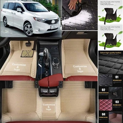 For Nissan Quest Car Floor Mats Custom Luxury Waterproof Auto Liners Carpets - Изображение 1 из 4