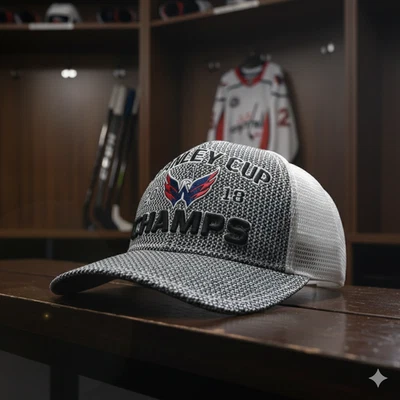 Nuevo sin etiquetas Washington Capitals 2018 Stanley Cup Champions Sombrero Fanáticos NHL Trucker Foto 1 de 4