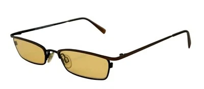 Gafas de sol rectangulares vintage Jean La Font Minie 463 negras marrones con ¡NUEVAS LENTES! Foto 1 de 4