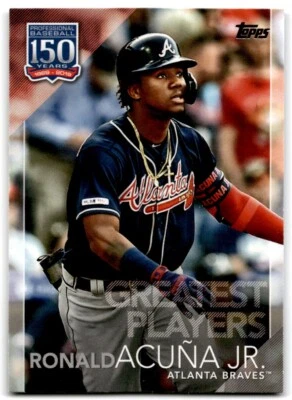 2019 Topps Update 150 Years of Professional Baseball Ronald Acuña Jr. Atlanta - Image 1 of 2