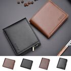 Leisure Men's Short Wallet Soft 2 Fold Wallets Male Leather Purse  Gift