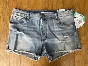 Pantalones Cortos de Jean STS Azul Aubrey Tiro Alto Corte Envejecido Azul Talla 30 Nuevos con Etiquetas - Imagen 1 de 10