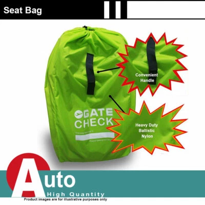 34"x18"x18"绿色尼龙座椅包飞机门旅行行李箱超耐用 — 第 1/4 张图片