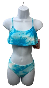 Kanu Surf Girls' Alania Flounce Bikini Beach Sport 2 Piece Swimsuit 9570 Size 10 - Picture 1 of 6
