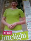 Laminated Kniting Pattern Lady&#39;s Rico Sparkling Sequinn Top