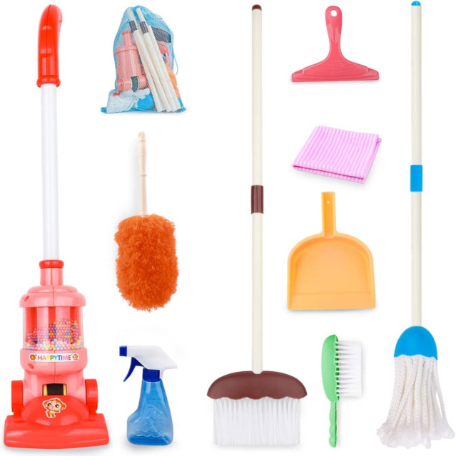 Battat- Kids Cleaning Set – Cleaning Toys For Toddlers, Children – Pretend  Play Kit- Broom, Mop, Brush, Dustpan, Duster- Sweep n' Clean- 2 Years +