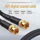  6N sterling silver hifi bnc cable 1080P HD digital coaxial HD double shielded