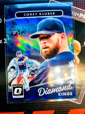 2017 Donruss Optic Prizm Diamond Kings Corey Kluber #8 Cleveland Indians 🔥  - Image 1 of 2
