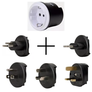 Kopp Alle Reiseadapter für über 150 Länder reisen Länderstecker USA,UK,CH,AUS,CN - Bild 1 von 10