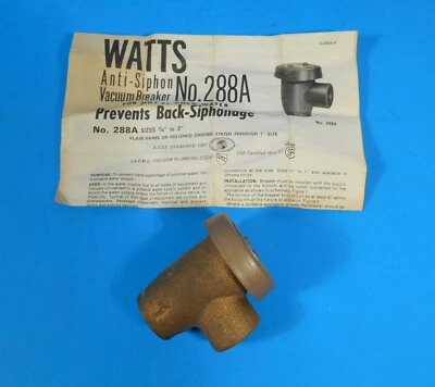 NOS Watts No. 288A Anti-Siphon Vacuum Breaker 3/4" - Image 1 of 4