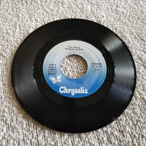 HUEY LEWIS & THE NEWS THE HEART OF ROCK & ROLL 45 Chrysalis VS4-42782 1984 - Picture 1 of 5