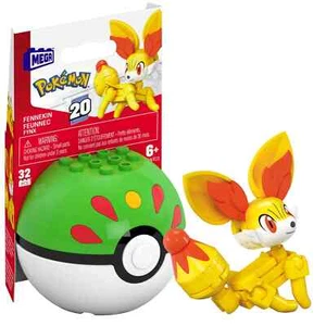 MEGA Pokémon Fennekin Bauspielzeug Set, bewegliche Actionfigur (32 Teile) - Bild 1 von 5