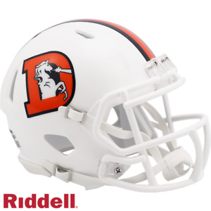 Sale Denver Broncos Snowcapped On-Field Alternate Speed Mini Nfl Football Helmet