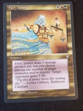 Fiery Justice Ice Age LP MTG Magic the Gathering Card