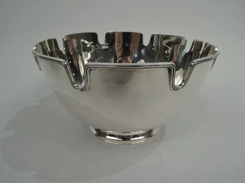 Tiffany Bowl 23881 Midcentury Modern Monteith American Sterling Silver Cover