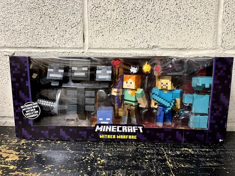 Minecraft Survival Mode Wither Warfare Multi Pack FCW12 NEW DAMAGED BOX Cover