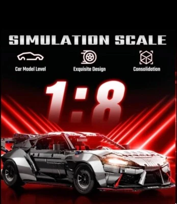 Race Car Building Kit, 1:8 Super Car Model Set, Great Gift Cars for Boys Kids... - Image 1 of 2
