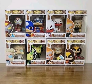 Funko Pop! Marvel Lot Of 8 Infinity Warps Ghost Panther Arachknight Weapon Hex - Picture 1 of 18