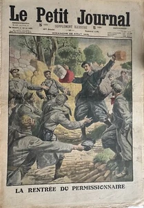 Le Petit Journal 1915 N°1287 The Return Of The Permissive - Siberian Regiment - Picture 1 of 2