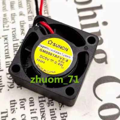 1PC SUNON GM0501AFV2-8 2010 5V 0.4W 2cm DC miniature cooling fan - Image 1 of 2