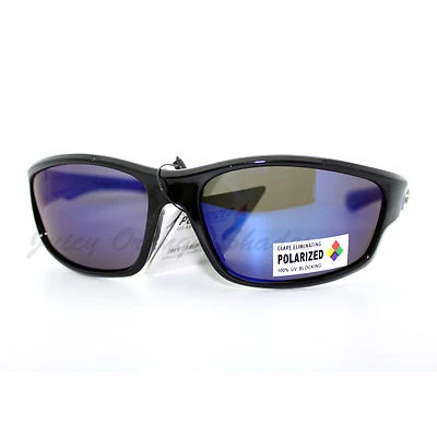 Gafas de sol Xloop polarizadas con lentes espejadas deportivas ovaladas envolventes alrededor de moda Foto 1 de 4