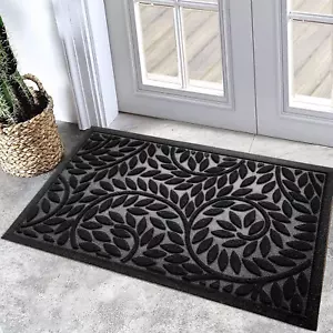 Alfombrilla de puerta delantera entrada exterior, alfombrilla de bienvenida duradera de alta resistencia, absorción gruesa - Imagen 1 de 17