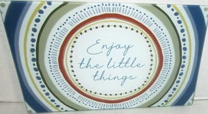Glas Schneidebrett ENJOY THE LITTLE THINGS 8" x 12" - Bild 1 von 1