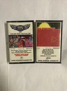 REO Speedwagon 2 Cassette Tape Lot Live You Get What You Play For Decade of Rock - Picture 1 of 11