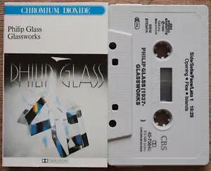 PHILIP GLASS - GLASSWORKS (CBS 4073640) 1982 EUROPE CASSETTE TAPE MINIMALIST - Picture 1 of 3